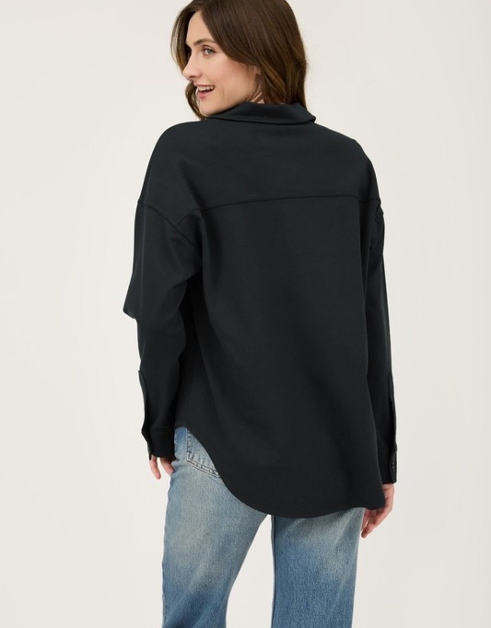HUSH OAKLAND collared L/S shacket