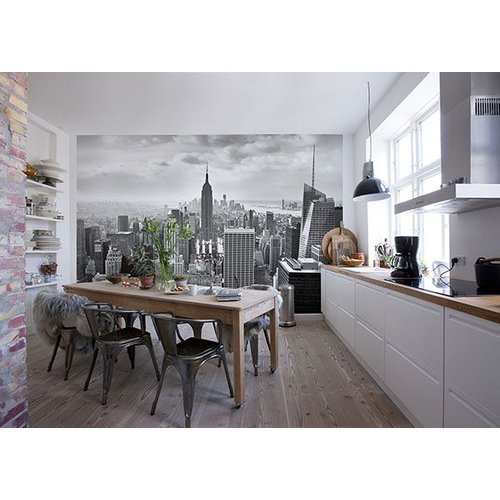 NYC Black and White Wall Mural NYC Black and White Wall Mural