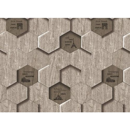 Lawalls Grey Hexagon Pattern Lawalls Grey Hexagon Pattern