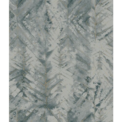 Abstract Impression Blue-Gold Abstract Impression Blue-Gold