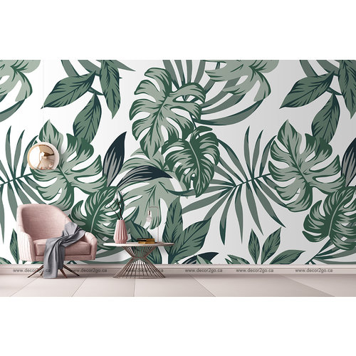 Tropical Big Green Leaves Seamless Tropical Big Green Leaves Seamless