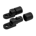 Sealect Designs Shock Cord Bungee Terminal End w/ Sleeve (2 Pack) 1/4