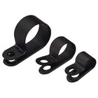 Sealect Designs Cable Clamp 3/8" x 3/16" Black Nylon (25 Pack)