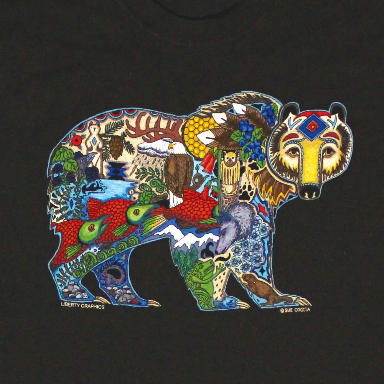 Liberty Graphics Earth Art Grizzly 
