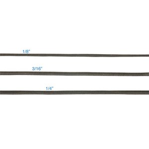 NRS NRS Shock Cord Bungee Black 1/8" per ft