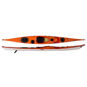 P&H Sea Kayaks P&H Cetus LV Kev/FG Yel/Wht/Aqu 17'5" USED p4192
