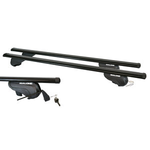 Malone Malone AirFlow2  Aero Cross Rail System Black  - 58"