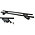 Malone Malone AirFlow2  Aero Cross Rail System Black  - 58"