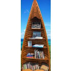 Wooden Strip Canoe Bookcase