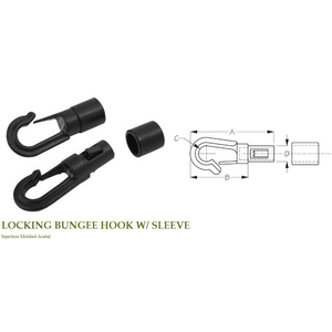 Sealect Designs Sealect Designs Locking Shock Cord Bungee Hook w/ Sleeve Each