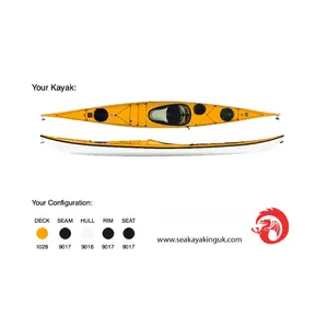 NDK Kayaks NDK Romany Classic (low deck) FG Yellow/White 16' - Consigment