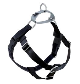 2 Hounds Design 1" Freedom Harness and Leash - Black