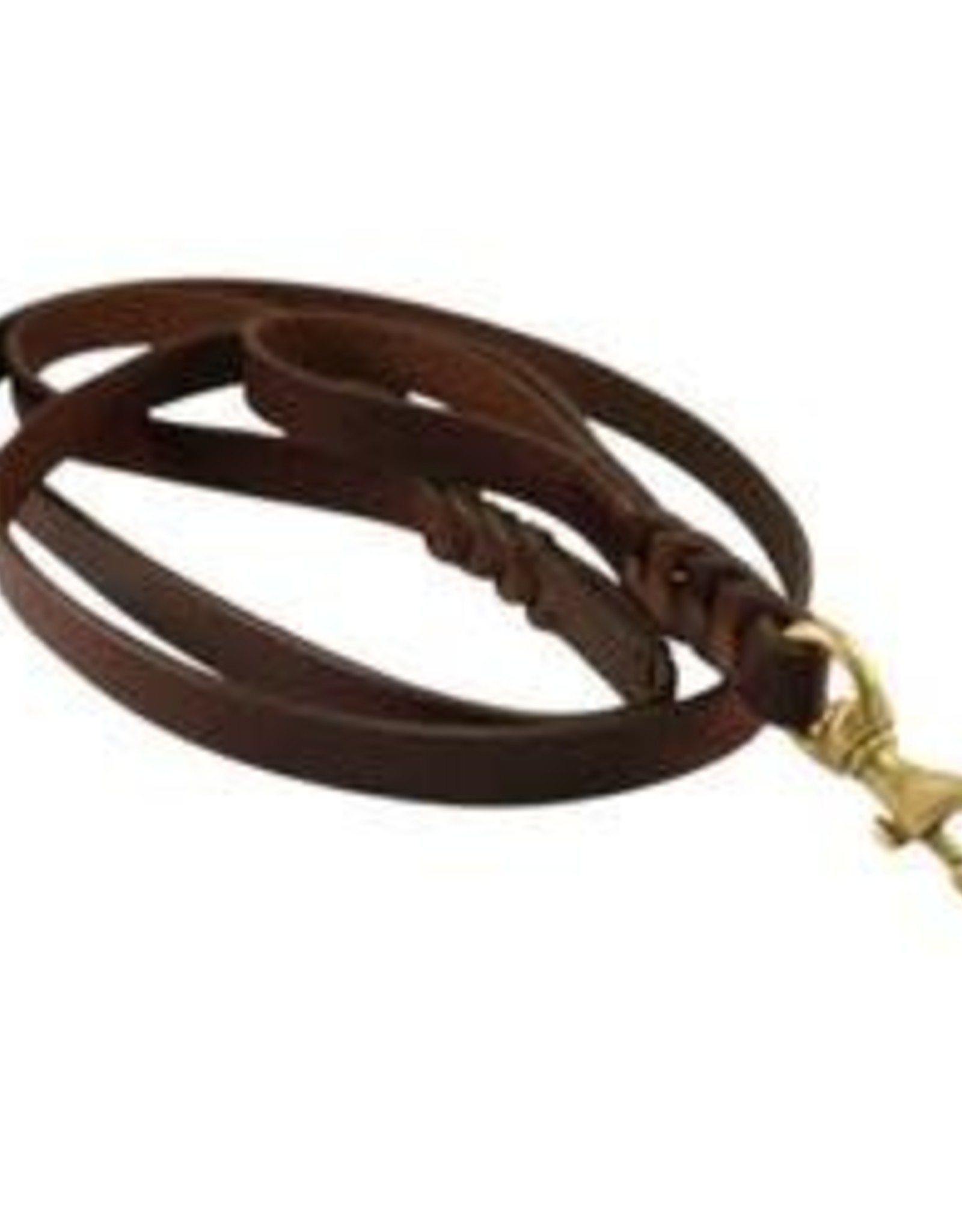 Angel Braided Leather Double Handle Dog Leash