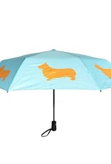 San Francisco Umbrella Company SFUC Collapsible Umbrella with Auto Open Welsh Corgi