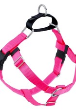 2 Hounds Design 1" Freedom Harness and Leash - Hot Pink