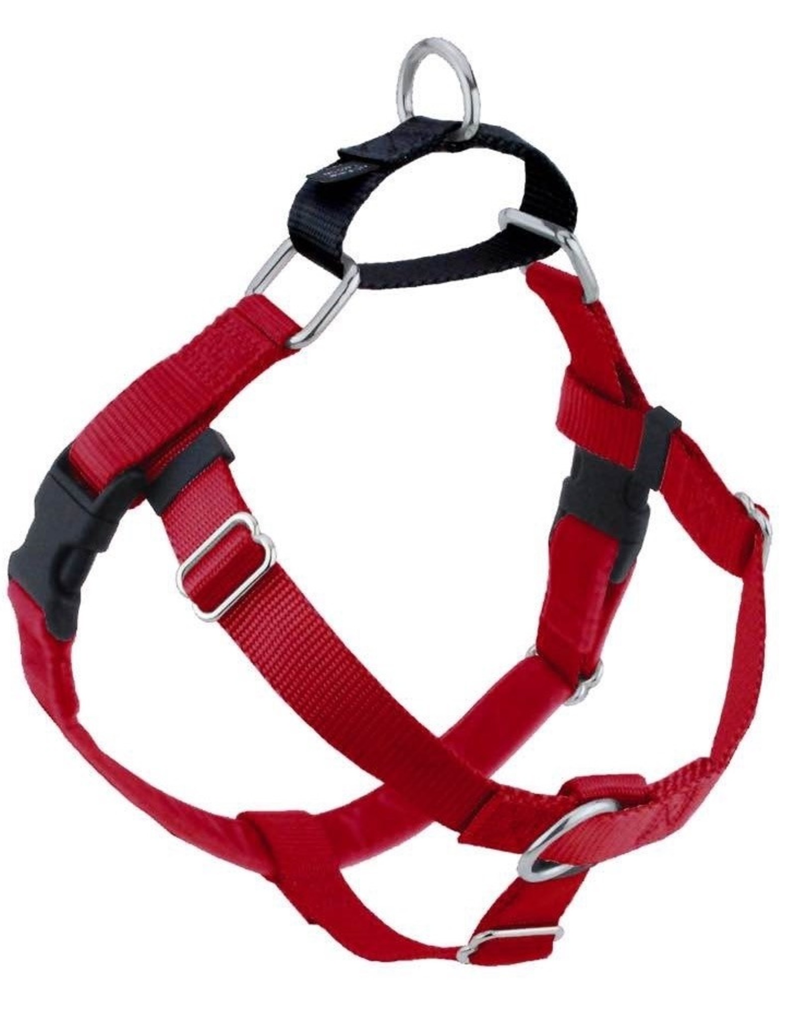 2 Hounds Design 1" Freedom Harness and Leash - Red