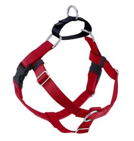 2 Hounds Design 1" Freedom Harness and Leash - Red