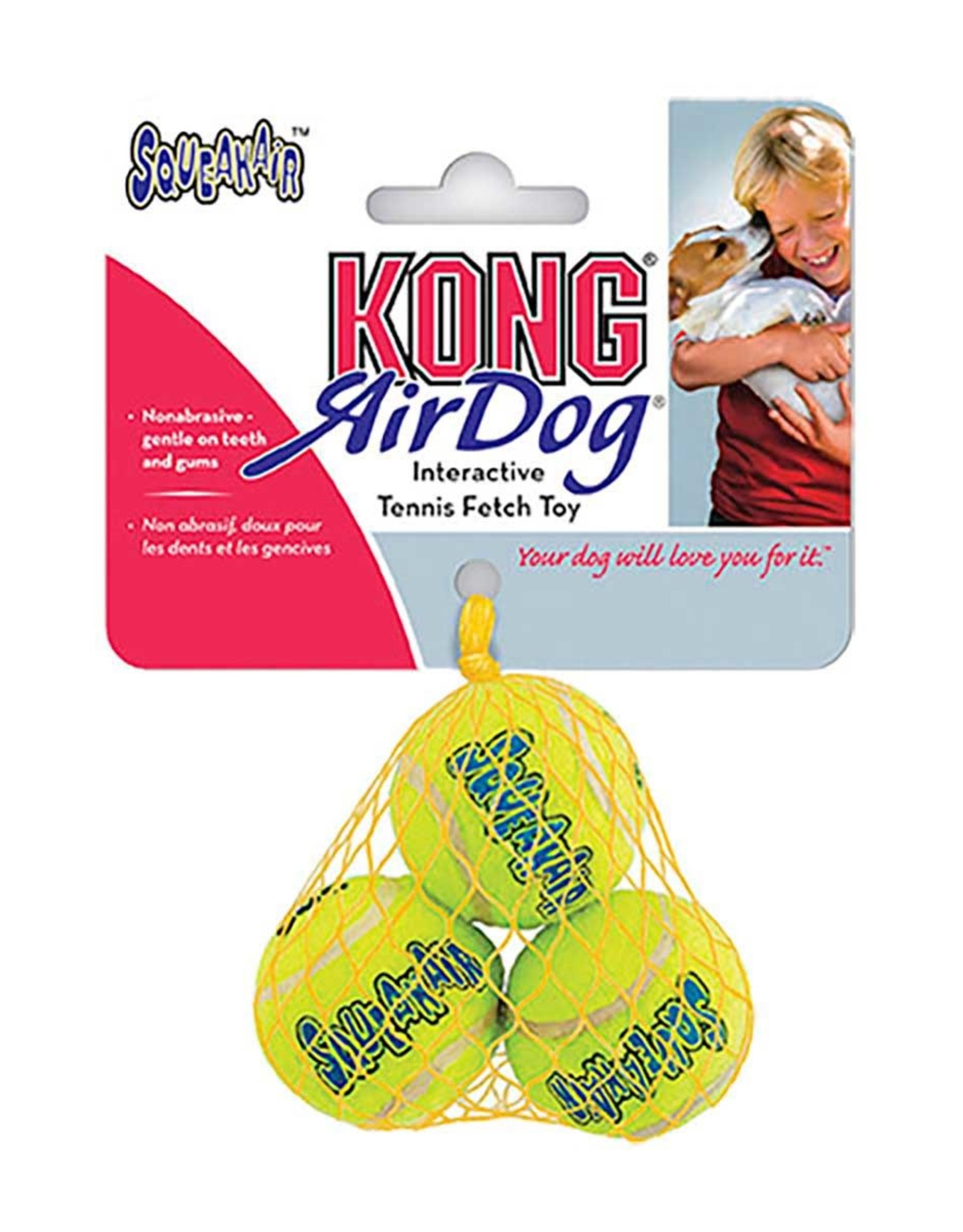Kong 3 Pack SqueakAir Tennis Balls
