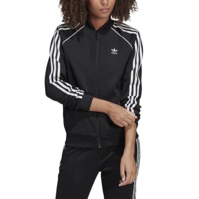 adidas women's black track jacket