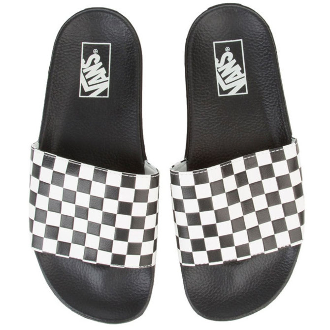 vans sandals checkered