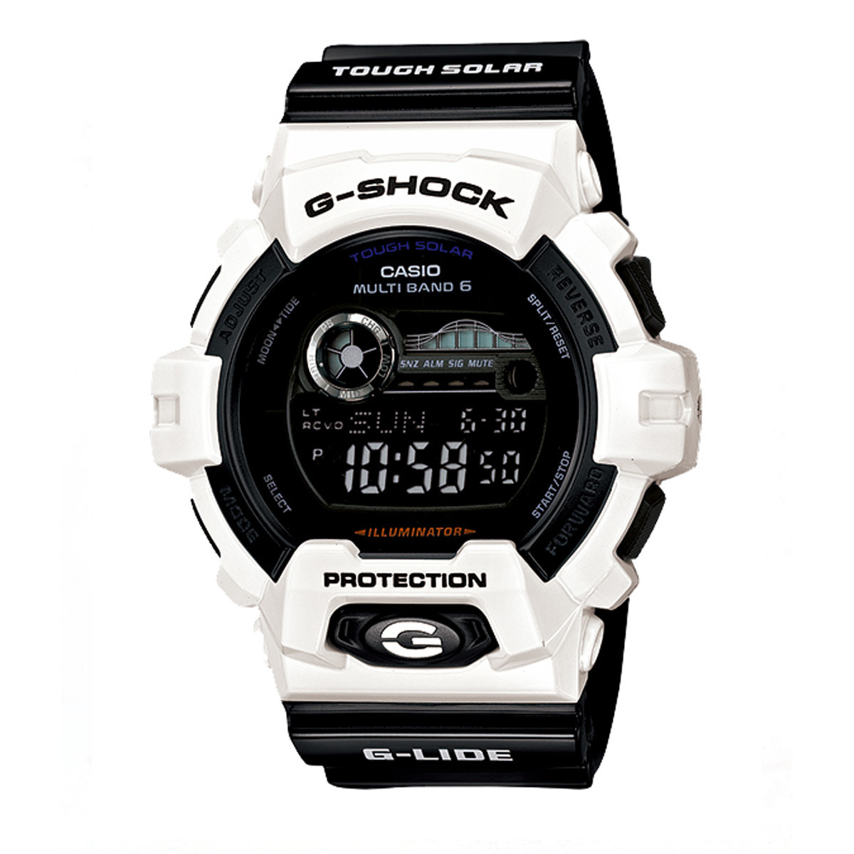 G Shock G Lide Series Watch Black White Identity Boardshop