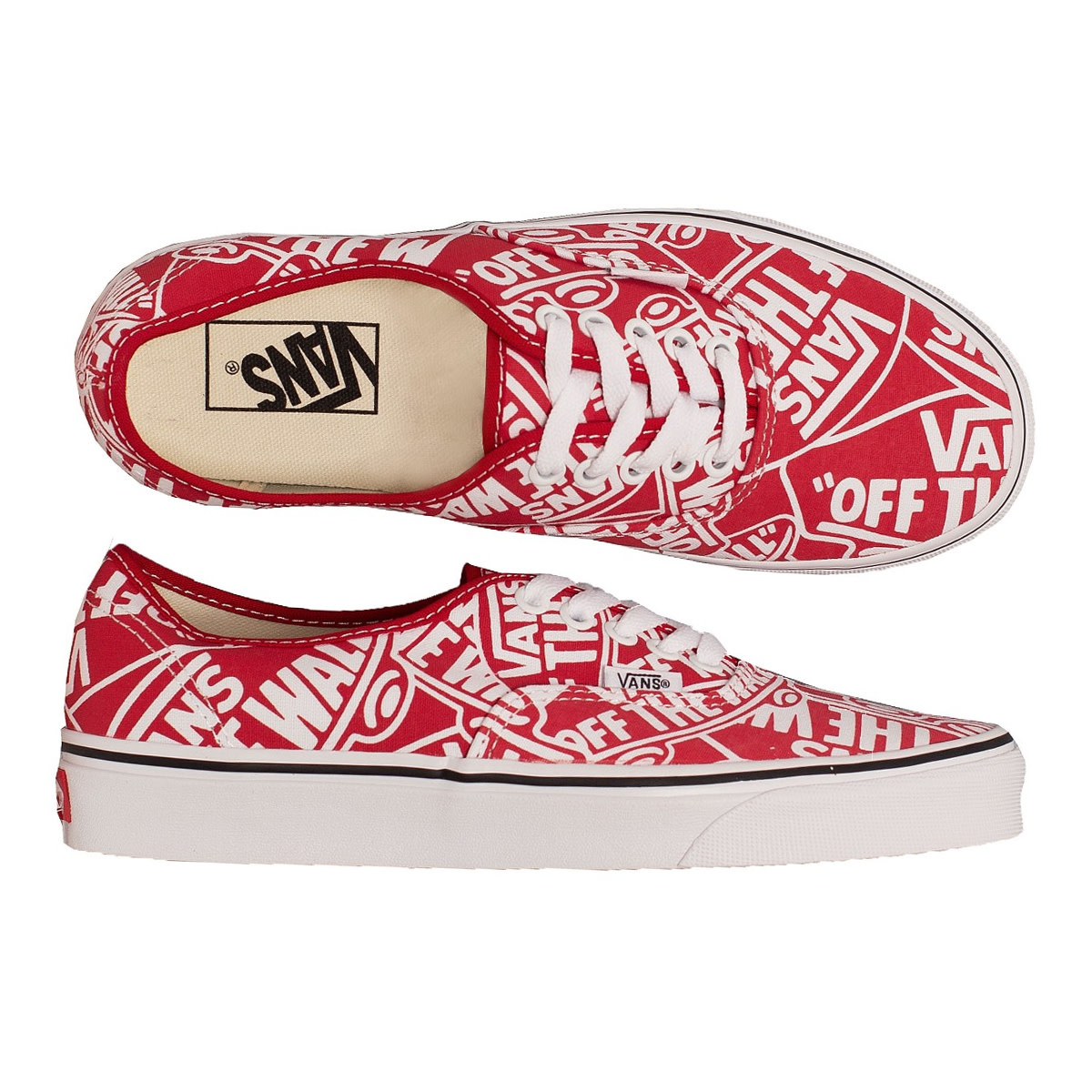 vans that say vans all over them