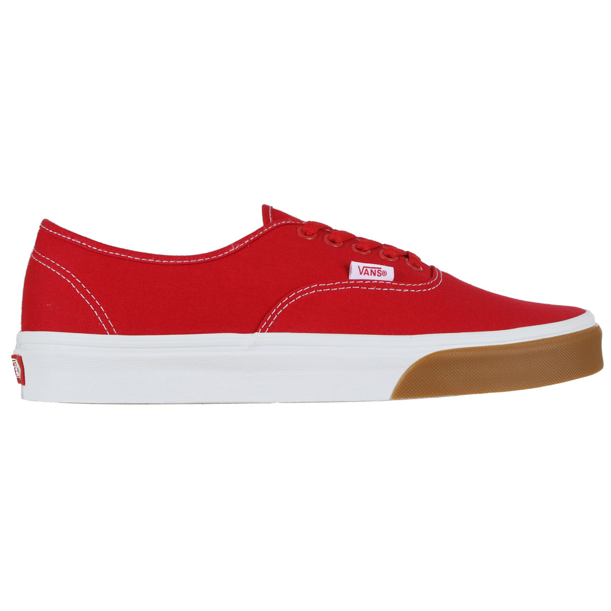 vans red and gum