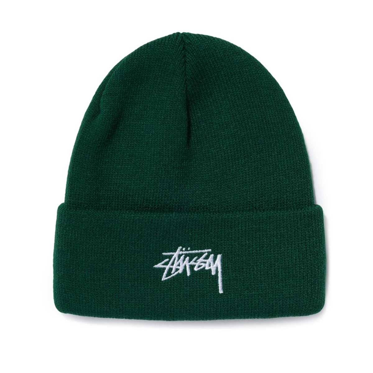 green stussy beanie