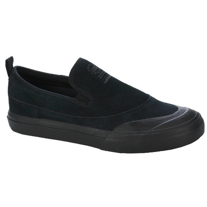 adidas matchcourt black & white slip on shoes