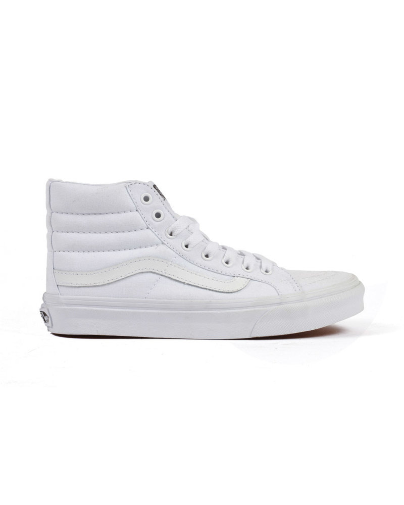 vans sk8 hi slim true white