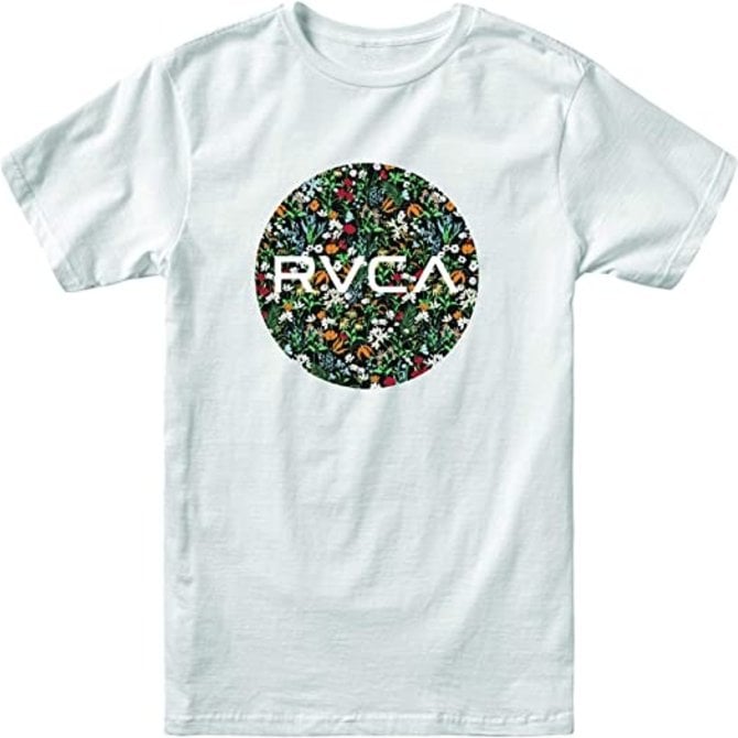 Motors Short Sleeve M White Rvca Tee M4012rmo Wht Identity Boardshop