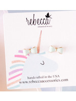 Rebecca Accessories Rebecca Blue Bow Ear BWEC