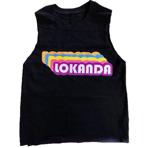 Retro Layered Glitter Sleeveless Shirt Retro Layered Glitter Sleeveless Shirt