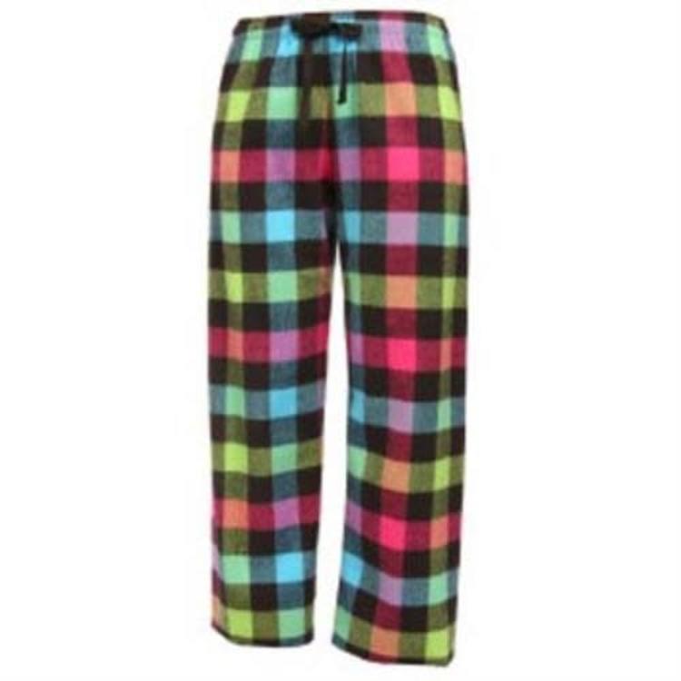 neon plaid pants