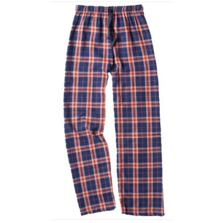 Orange and Navy Flannel Pants - Bee Bee Designs - Summer Camp Headquarters