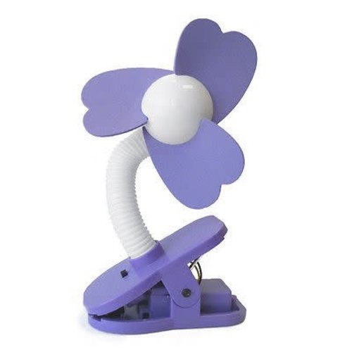 Purple and White Clip-Fan Purple and White Clip-Fan