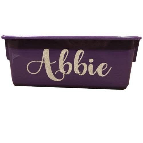 Glittery Name Storage Tub Glittery Name Storage Tub