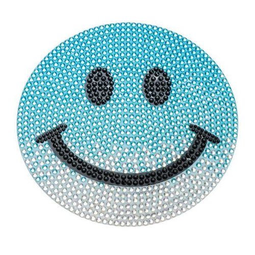 Medium Blue Ombre Smiley StickerBean Medium Blue Ombre Smiley StickerBean