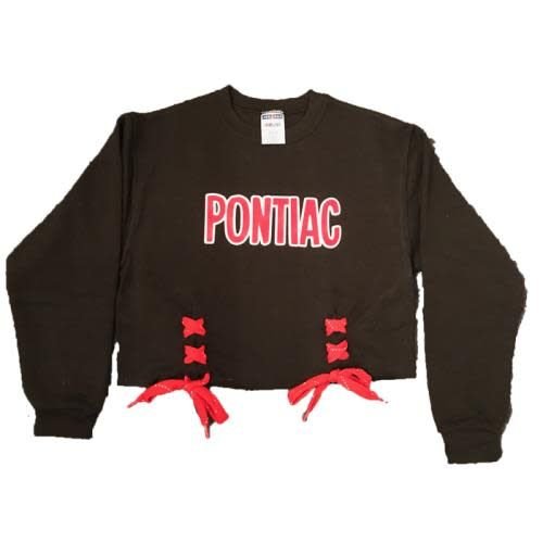 Double Lace Cropped Sweatshirt Double Lace Cropped Sweatshirt