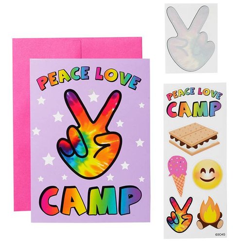 Peace Love Camp Card Peace Love Camp Card
