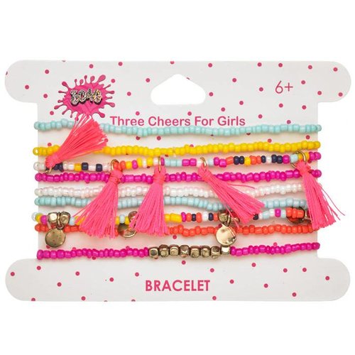 Tassled Beaded Bracelet Set Tassled Beaded Bracelet Set