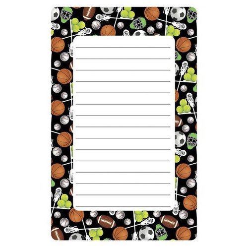 Assorted Sports Lined Notepad Assorted Sports Lined Notepad