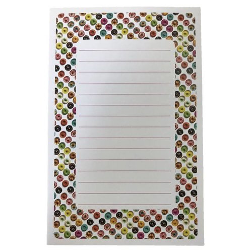 Donuts Lined Notepad Donuts Lined Notepad