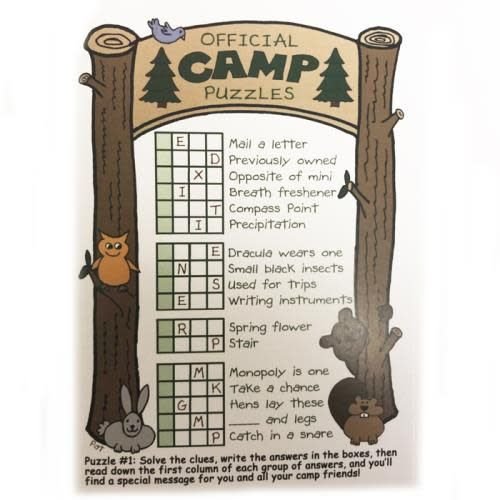 Official Camp Puzzles Card Official Camp Puzzles Card