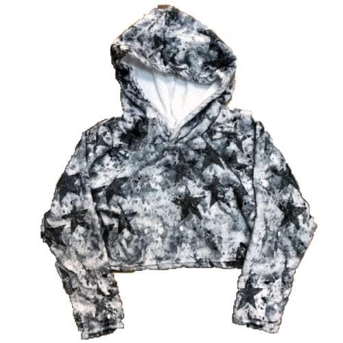 Grunge Stars Crop Hoodie Grunge Stars Crop Hoodie