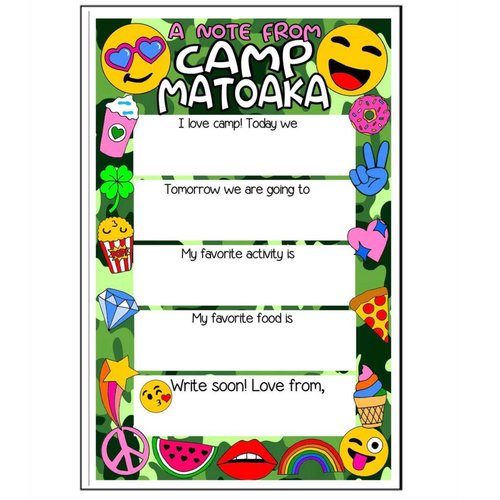 Cool Camo Fill-In Notecards Cool Camo Fill-In Notecards