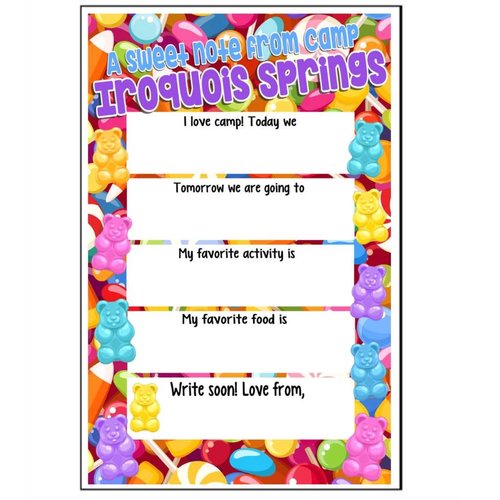 Candy Candy Fill-In Notecards Candy Candy Fill-In Notecards
