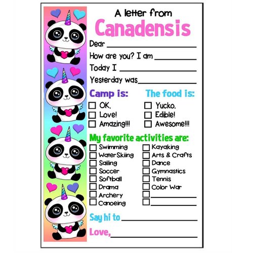 Pandacorn Fill-In Notecards Pandacorn Fill-In Notecards