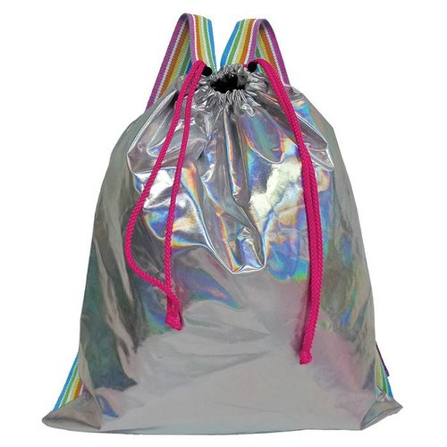 Silver Holographic Drawstring Bag Silver Holographic Drawstring Bag