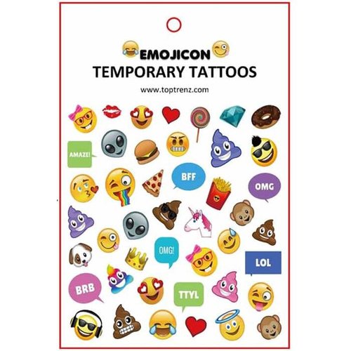 Emojicon Temporary Tattoos Emojicon Temporary Tattoos